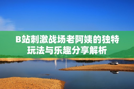 B站刺激战场老阿姨的独特玩法与乐趣分享解析