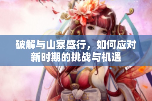 破解与山寨盛行，如何应对新时期的挑战与机遇