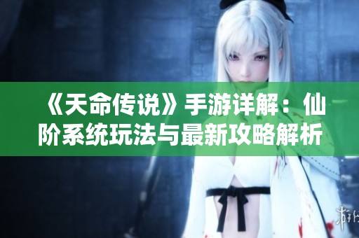 《天命传说》手游详解：仙阶系统玩法与最新攻略解析
