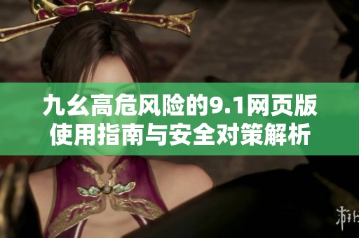九幺高危风险的9.1网页版使用指南与安全对策解析