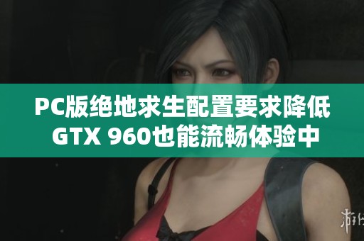 PC版绝地求生配置要求降低 GTX 960也能流畅体验中等画质