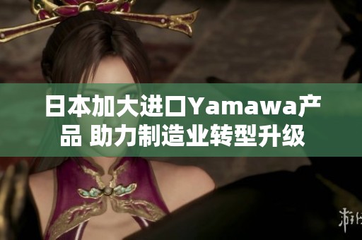 日本加大进口Yamawa产品 助力制造业转型升级