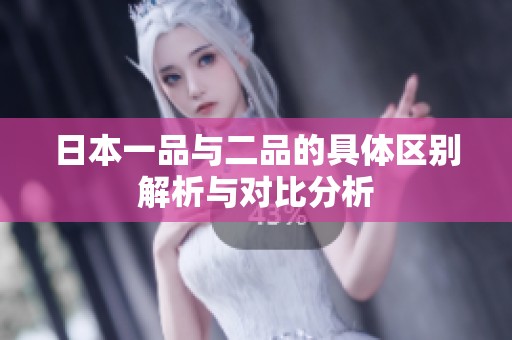 日本一品与二品的具体区别解析与对比分析
