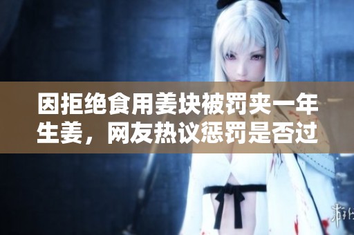 因拒绝食用姜块被罚夹一年生姜，网友热议惩罚是否过重