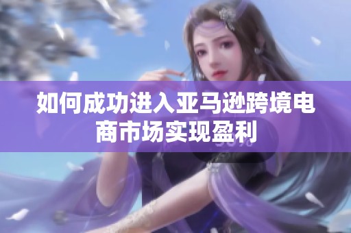 如何成功进入亚马逊跨境电商市场实现盈利