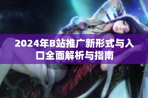 2024年B站推广新形式与入口全面解析与指南