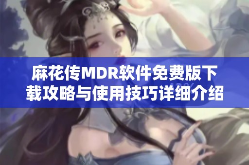 麻花传MDR软件免费版下载攻略与使用技巧详细介绍