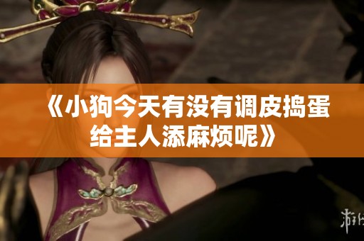 《小狗今天有没有调皮捣蛋给主人添麻烦呢》