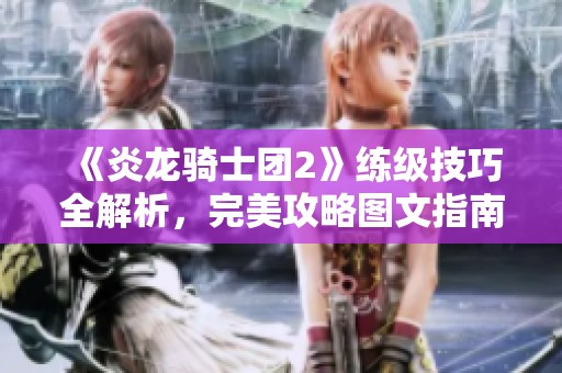 《炎龙骑士团2》练级技巧全解析，完美攻略图文指南！