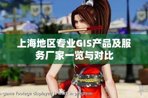上海地区专业GIS产品及服务厂家一览与对比