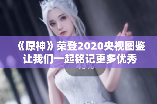 《原神》荣登2020央视图鉴 让我们一起铭记更多优秀游戏角色