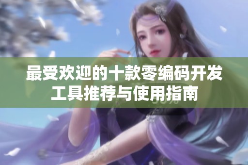 最受欢迎的十款零编码开发工具推荐与使用指南