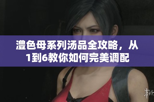 澧色母系列汤品全攻略，从1到6教你如何完美调配
