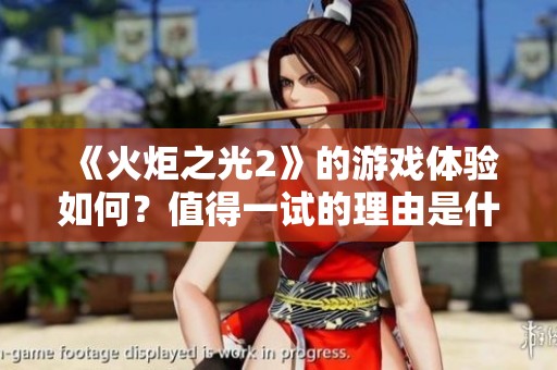 《火炬之光2》的游戏体验如何？值得一试的理由是什么？