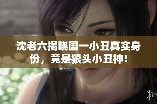 沈老六揭晓国一小丑真实身份，竟是狼头小丑神！