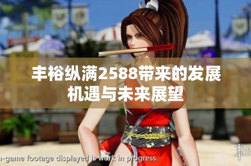 丰裕纵满2588带来的发展机遇与未来展望