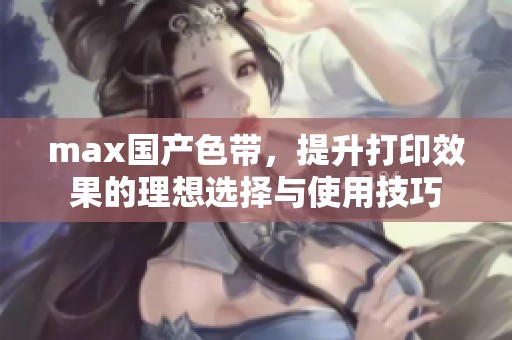max国产色带，提升打印效果的理想选择与使用技巧