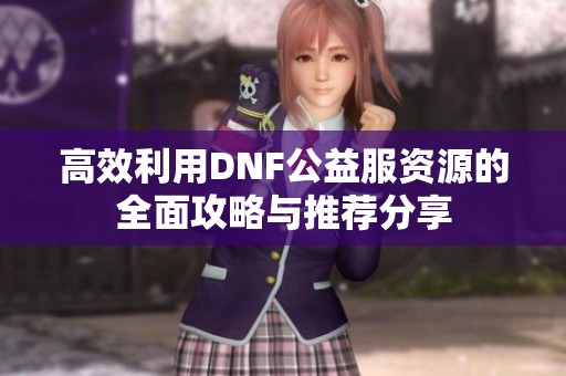 高效利用DNF公益服资源的全面攻略与推荐分享