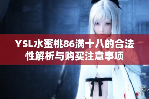 YSL水蜜桃86满十八的合法性解析与购买注意事项