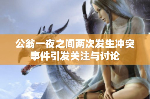 公翁一夜之间两次发生冲突事件引发关注与讨论