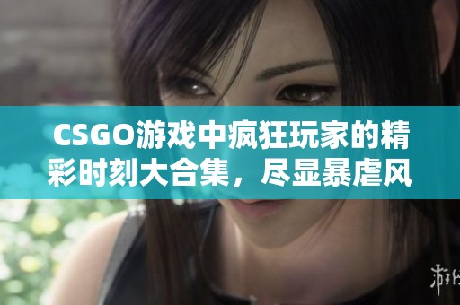 CSGO游戏中疯狂玩家的精彩时刻大合集，尽显暴虐风采！
