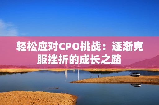 轻松应对CPO挑战：逐渐克服挫折的成长之路