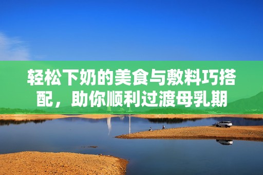 轻松下奶的美食与敷料巧搭配，助你顺利过渡母乳期