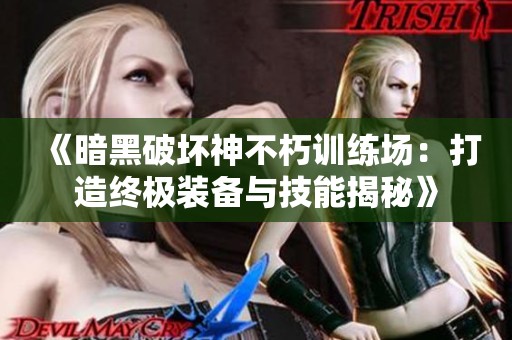 《暗黑破坏神不朽训练场：打造终极装备与技能揭秘》
