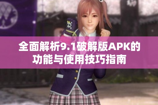 全面解析9.1破解版APK的功能与使用技巧指南