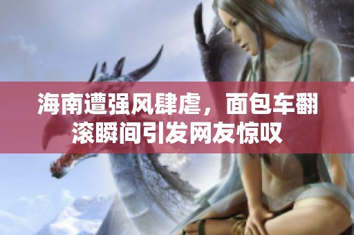 海南遭强风肆虐，面包车翻滚瞬间引发网友惊叹