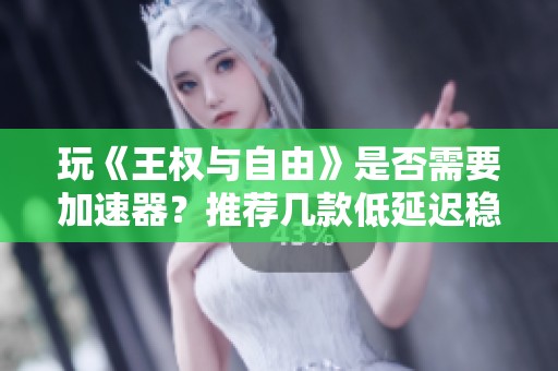 玩《王权与自由》是否需要加速器？推荐几款低延迟稳定的加速器选项