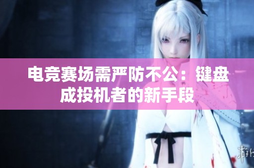 电竞赛场需严防不公：键盘成投机者的新手段