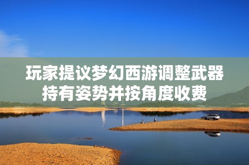 玩家提议梦幻西游调整武器持有姿势并按角度收费