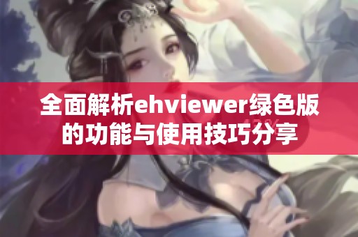 全面解析ehviewer绿色版的功能与使用技巧分享