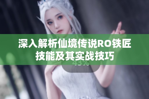 深入解析仙境传说RO铁匠技能及其实战技巧