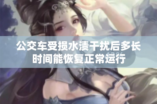 公交车受损水渍干扰后多长时间能恢复正常运行