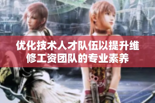 优化技术人才队伍以提升维修工资团队的专业素养