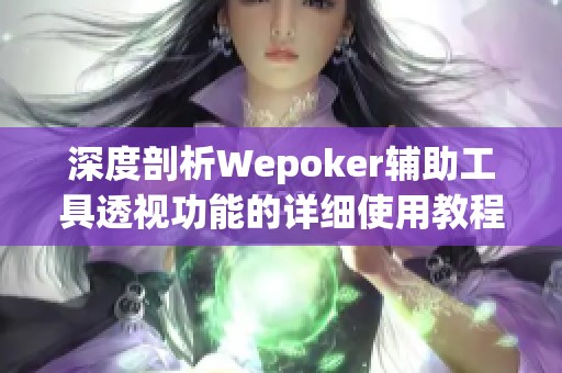 深度剖析Wepoker辅助工具透视功能的详细使用教程