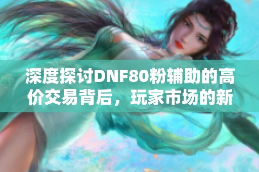 深度探讨DNF80粉辅助的高价交易背后，玩家市场的新趋势揭秘