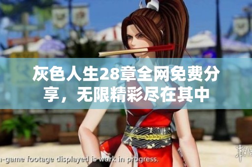 灰色人生28章全网免费分享，无限精彩尽在其中
