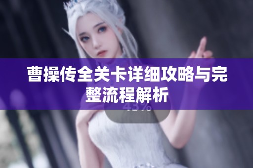 曹操传全关卡详细攻略与完整流程解析
