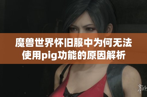 魔兽世界怀旧服中为何无法使用pig功能的原因解析