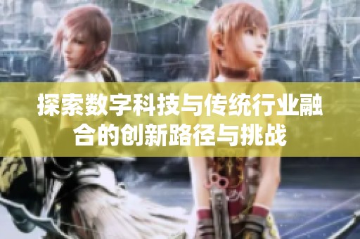 探索数字科技与传统行业融合的创新路径与挑战