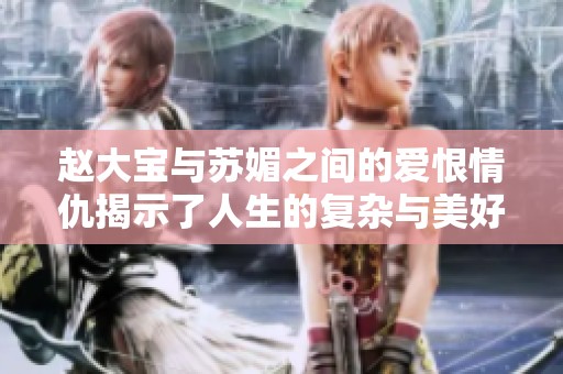 赵大宝与苏媚之间的爱恨情仇揭示了人生的复杂与美好