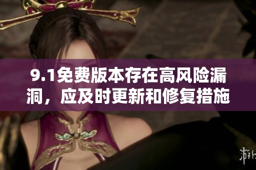 9.1免费版本存在高风险漏洞，应及时更新和修复措施
