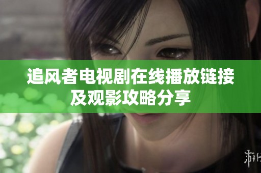 追风者电视剧在线播放链接及观影攻略分享