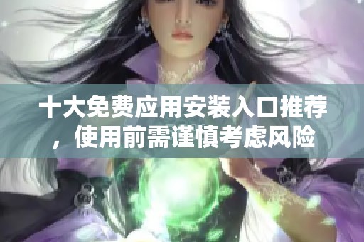 十大免费应用安装入口推荐，使用前需谨慎考虑风险