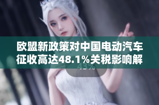 欧盟新政策对中国电动汽车征收高达48.1%关税影响解析