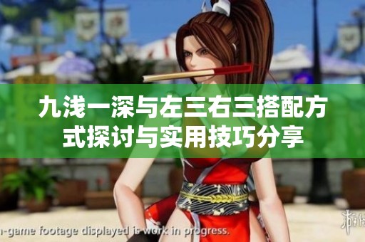 九浅一深与左三右三搭配方式探讨与实用技巧分享
