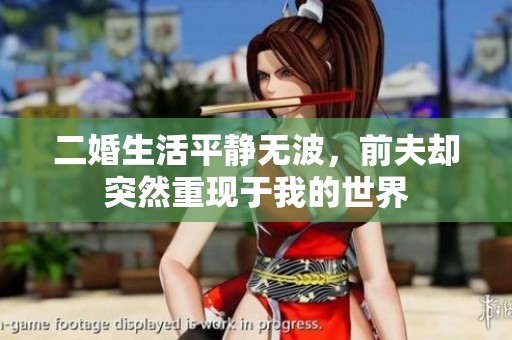 二婚生活平静无波，前夫却突然重现于我的世界